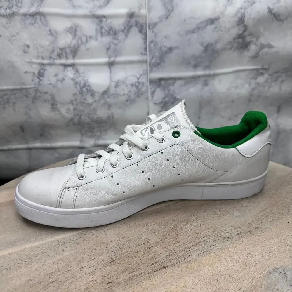 Adidas Stan Smith Men’s 11 White Green Leather Sneakers Classic Clean EVV 791002 - Picture 6 of 12